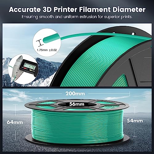 SUNLU 4kg PLA 3D Printer Filament Bundle, 1.75mm, 4 Black Spools V387