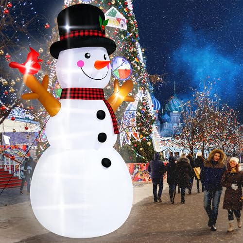 16FT Christmas Inflatable Snowman with LED Lights Outdoor Yard Decor N561071