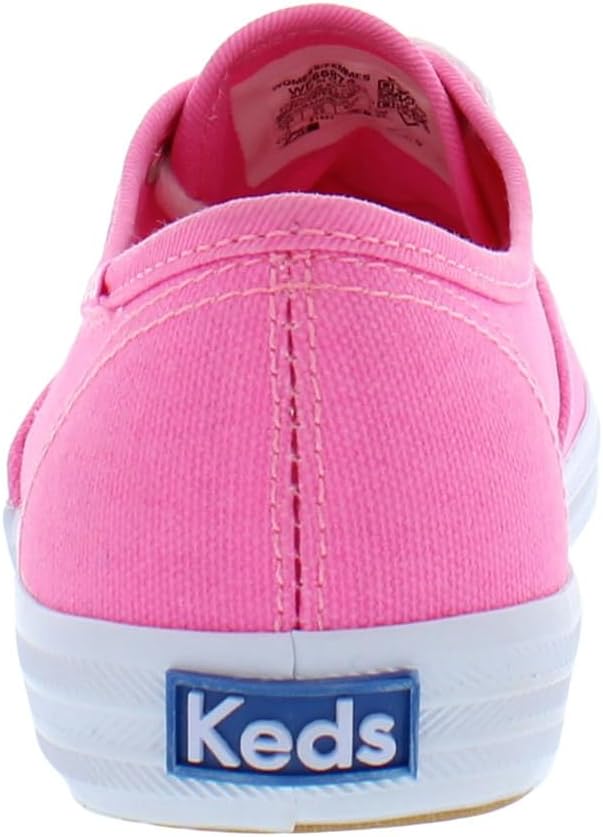 Keds Women's Champion Canvas Lace Up Sneaker Neon Pink U28500