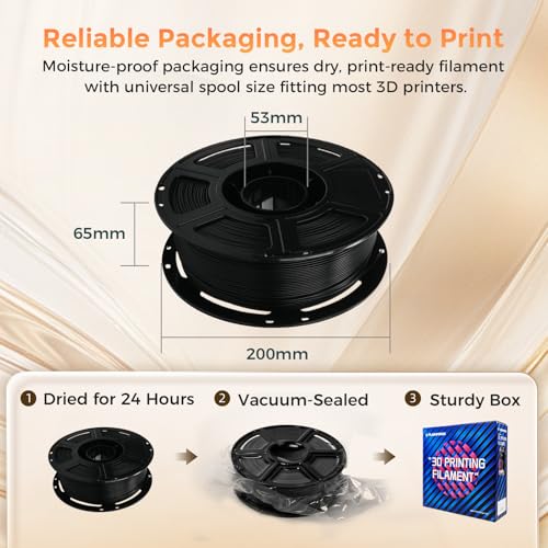 FLASHFORGE PLA Filament 1.75mm Burnt Titanium, Color Changeable 3D Printer Filament 1kg T433110