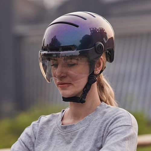 LIVALL L23 Smart Bike Helmet with LED Lights & Removable Visor A779416