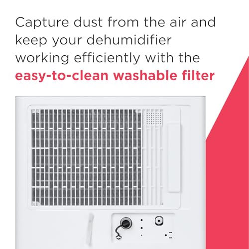 Frigidaire 50-Pint Portable Dehumidifier with Wi-Fi for Medium/Large Rooms, White Q334986