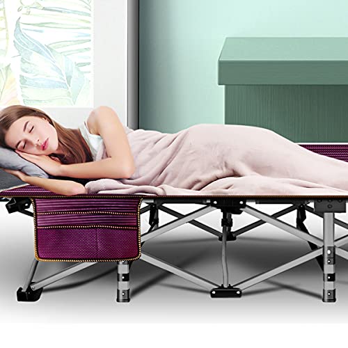 ABORON Oversized Folding Camping Cot for Adults, Double Layer 1200D, with Mat & Carrying Bag S2407