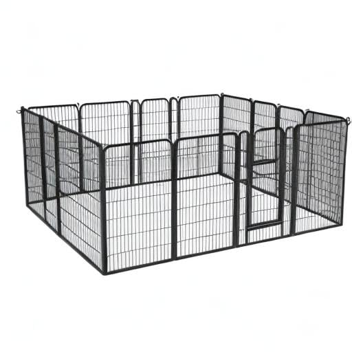 Yaheetech Dog Playpen Outdoor 40 Inch 8 Panels Metal Pet Fence I4784