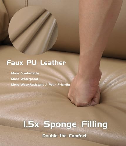 GarveeHome Power Lift Recliner Chair with Heat and Massage, Faux PU, for Elderly I162