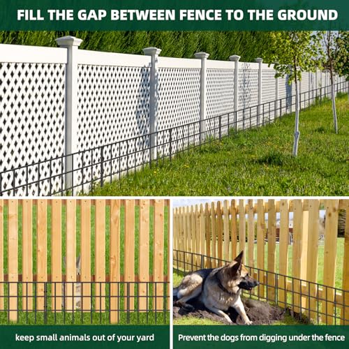 Animal Barrier Fence 42.5ft x 13in, 30 Panels No Dig Garden Fence for Dog Rabbit W8104