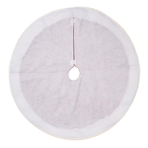 GMOEGEFT Christmas Tree Skirt 48 Inches Red Velvet K716366