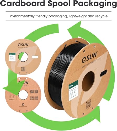 eSUN PLA+ Filament 1.75mm 3D Printer Filament, 1KG Spool, Fire Engine Red Q357