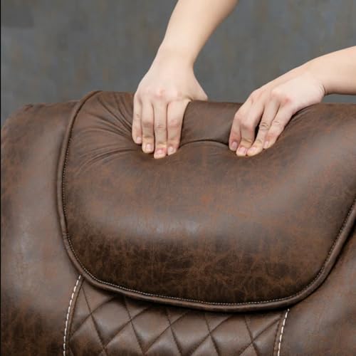 Lift Chair Recliner with Massage and Heat, Heavy Duty for Seniors, Brown V12888