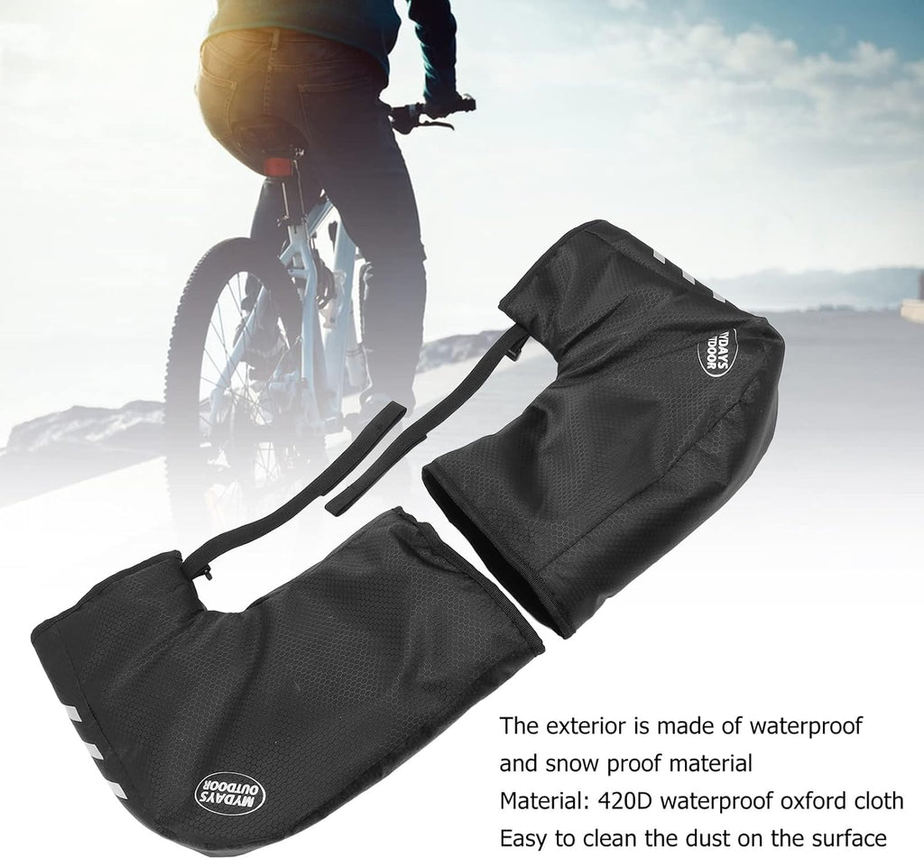 Waterproof Bike Handlebar Gloves Winter Cycling Hand Protector O4582