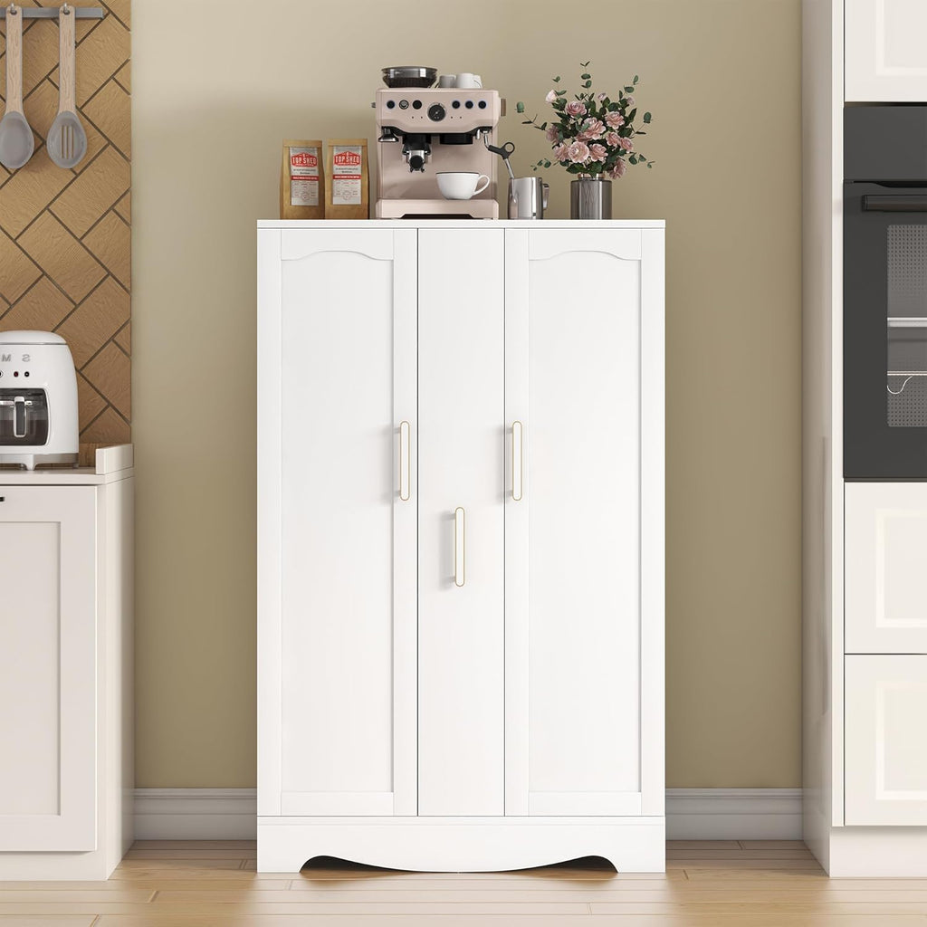 47" Kitchen Pantry Cabinet with Drawer, White A161534