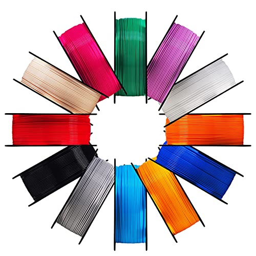 MIKA3D Bicolor Silk PLA 3D Printer Filament Bundle, 1.75mm, 6 Spools V5573
