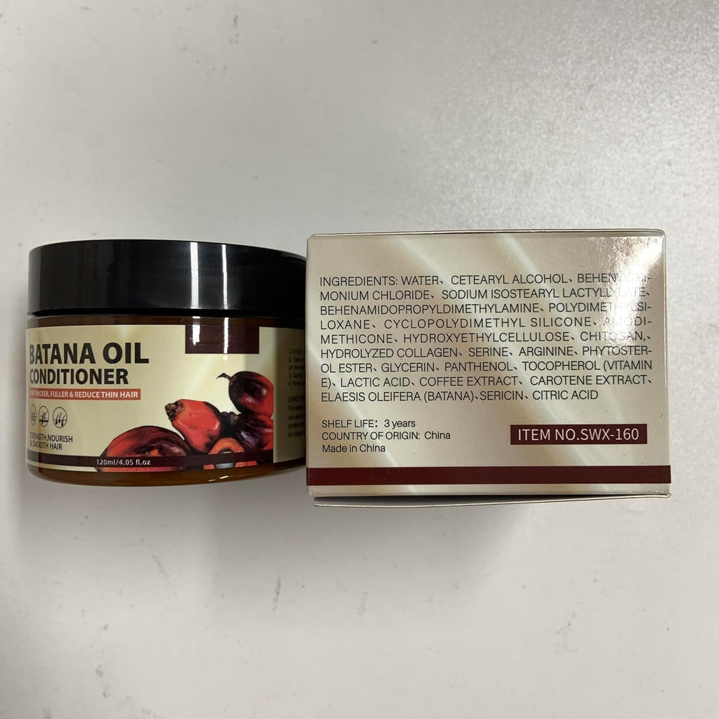 Batana Oil for Hair Growth, Unrefined Organic Pure Batana Butter Conditioner I93024