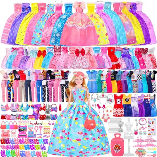 342 Pcs Doll Clothes and Accessories Playset for Girls G903