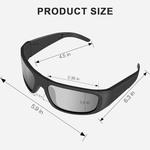 OhO Smart Glasses Polarized Sunglasses with Bluetooth Speaker U712