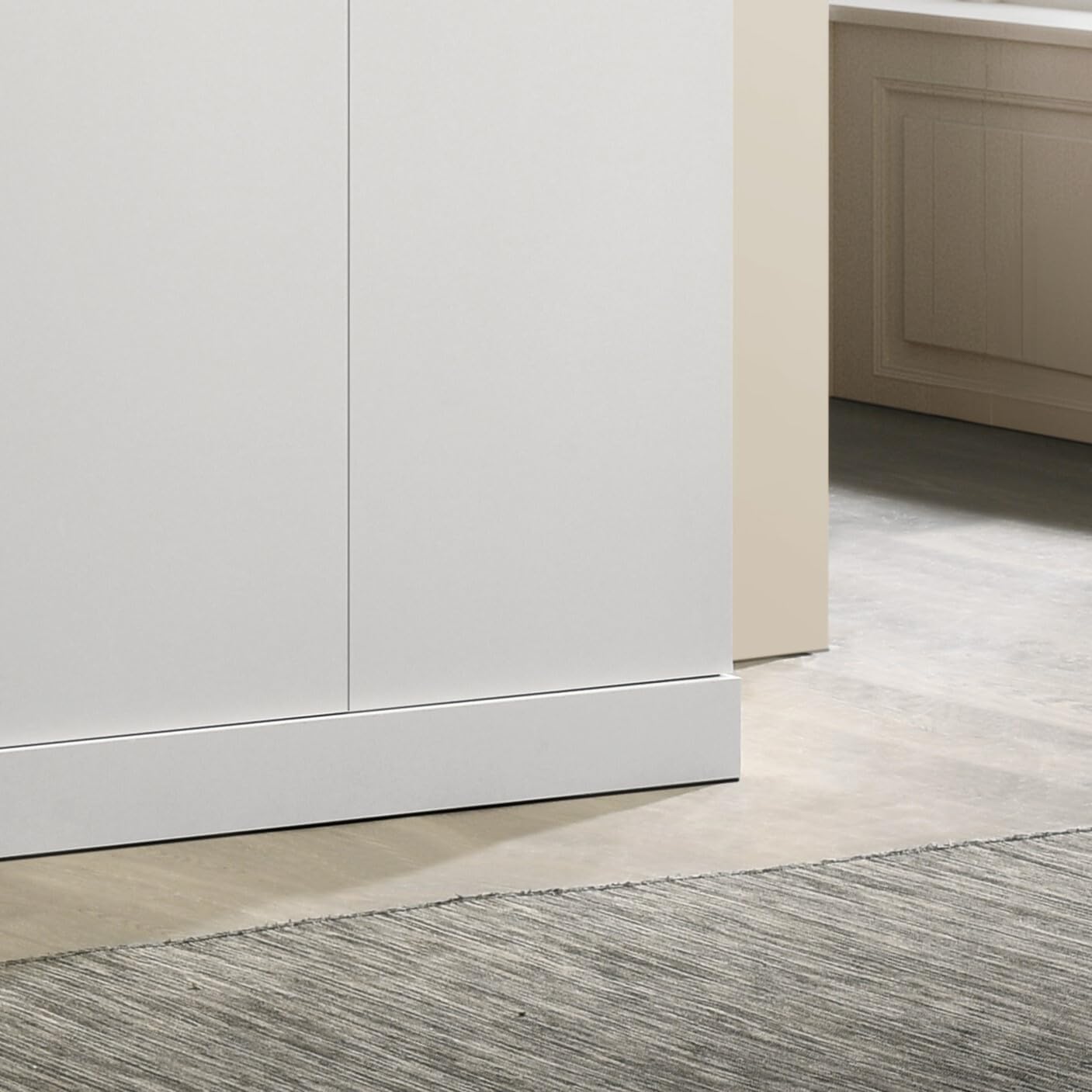 3 Doors Armoire Wardrobe, 71.5" H, White T2137