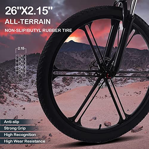26" Electric Bike for Adults, 350W Foldable, Removable Battery, 7-Speed Z71494