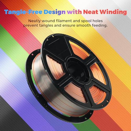 FLASHFORGE Silk PLA Filament 1.75mm, 1kg Spool V8381