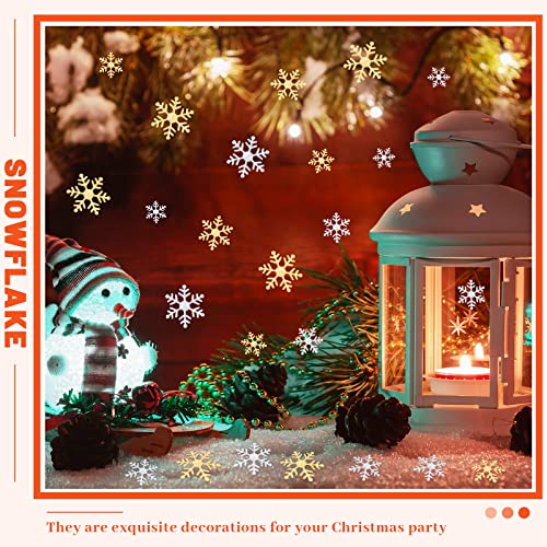 1600 Pieces 3 Size Snowflake Glitter Confetti for Christmas Party Table Decor P404201