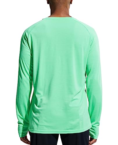 MIER Men's UPF 50+ Long Sleeve Sun Shirt Quick Dry Rash Guard D284