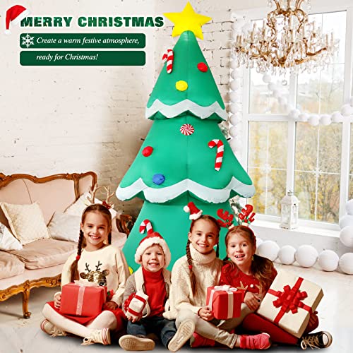 10 FT Inflatable Santa Claus with LED Lights for Outdoor Christmas Decor L40414