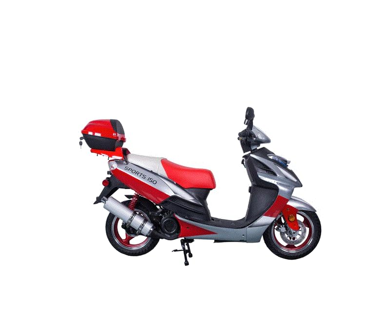 HHH 150cc Scooter Moped Street Gas Scooter with 13 inch Aluminum Wheels J98330