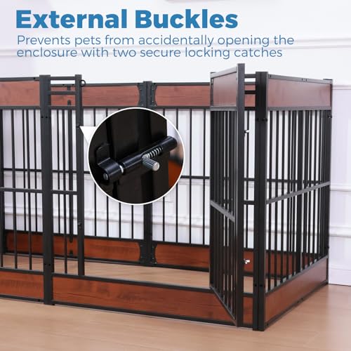 Dog Playpen 31.5" Indoor Heavy Duty Furniture Style Puppy Pen K408