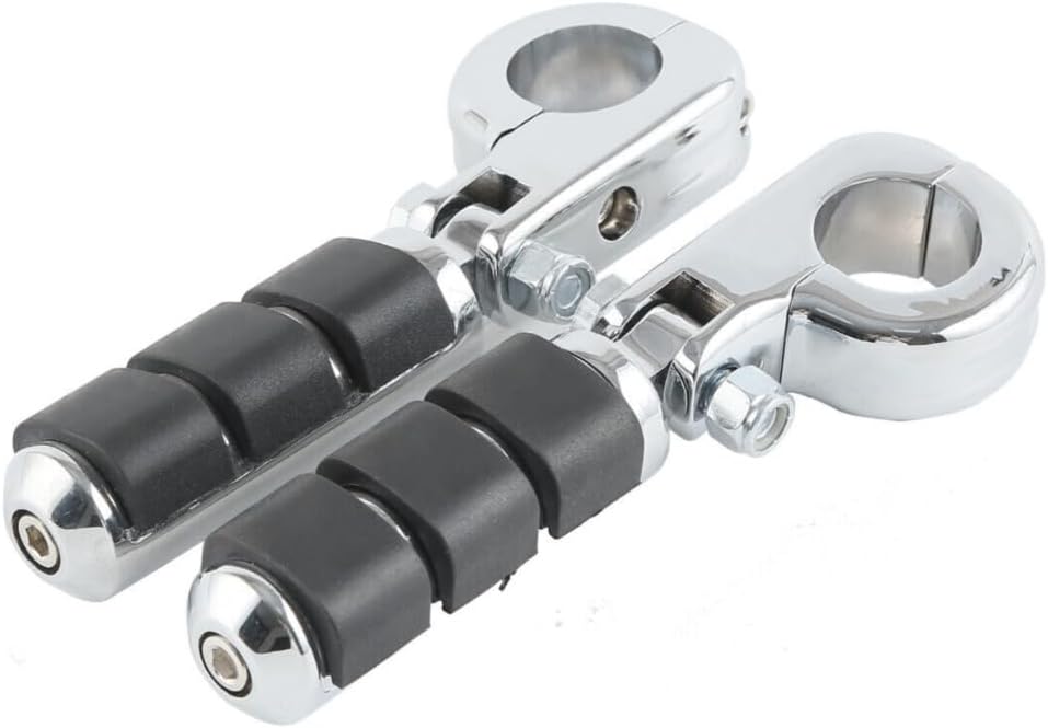 1-1/4" 32mm Motorcycle Highway Engine Guard Foot Pegs Mount Chrome Aluminum Fits for Motorcycles