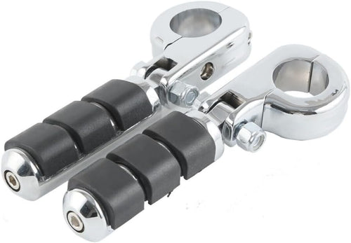 1-1/4" 32mm Motorcycle Highway Engine Guard Foot Pegs Mount Chrome Aluminum Fits for Motorcycles