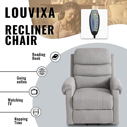 Power Lift Recliner Chair for Elderly with Heat and Massage, Dark Blue Y6453