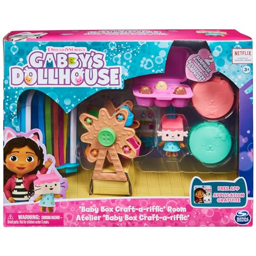 Gabby’s Dollhouse Purrfect Dollhouse with 15 Pieces, Kids Toys for Ages 3 and up Y434538
