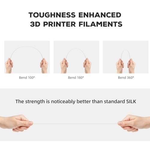FLASHFORGE PLA Filament 1.75mm Burnt Titanium, Color Changeable 3D Printer Filament 1kg T433110