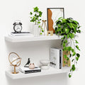 Floating Shelves for Wall, Nature Wood Wall Shelf Set of 3, 16" Wall Mounted Floating Shelf for Kitchen, Living Room, Bedroom, Bathroom Storage, Book Shelf for Wall Home Decor, Frame Display