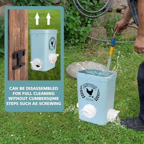 Hanging Chicken Feeder and Waterer Set 3 Gallon T8521