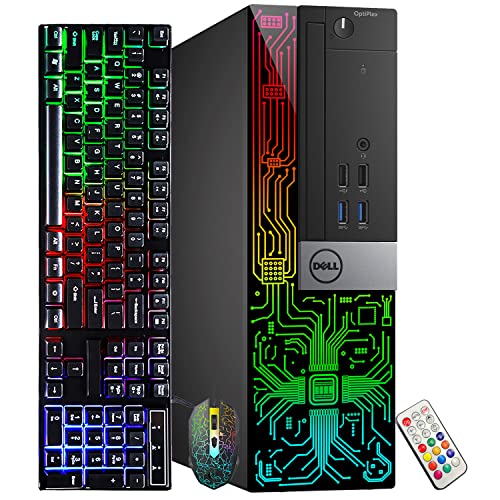 Dell OptiPlex 5050 Desktop with 24 inch Monitor, 16GB RAM, 512GB SSD, i5-6500, Windows 10 Pro (Renewed) L137