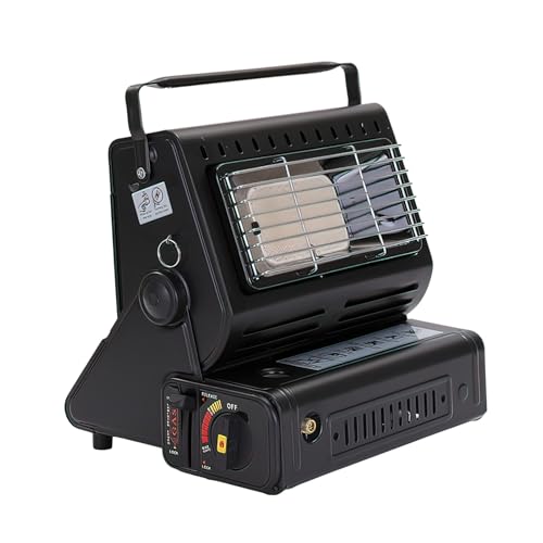 Portable Propane Heater for Camping, 3 Heat Settings, Red S20038