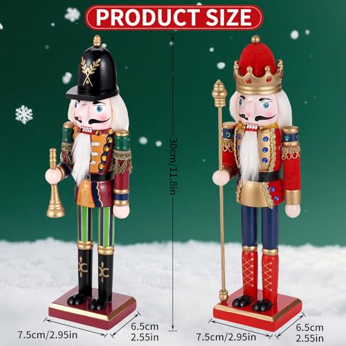 11.8 Inch Wooden Nutcracker Christmas Decor T403