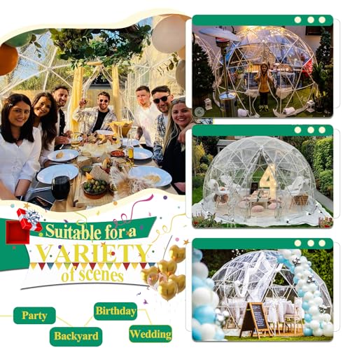 Garden Dome Igloo 12FT Clear Bubble Tent Outdoor Weather Proof Camping Patio G12136