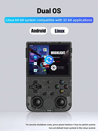 RG353V Retro Handheld Game Console 3.5" IPS Screen 64G 4450 Games K493542