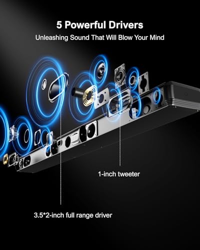 ULTIMEA Apollo S70 5.0ch Sound Bar for Smart TV with RGB Light and Bluetooth 5.3 S4759