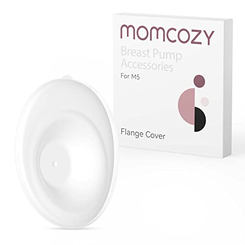 Momcozy M5 Hands-Free Wearable Breast Pump, Double-Sealed Flange, 3 Modes & 9 Suction Levels, 24mm, 2-Pack Quill Gray Z371714