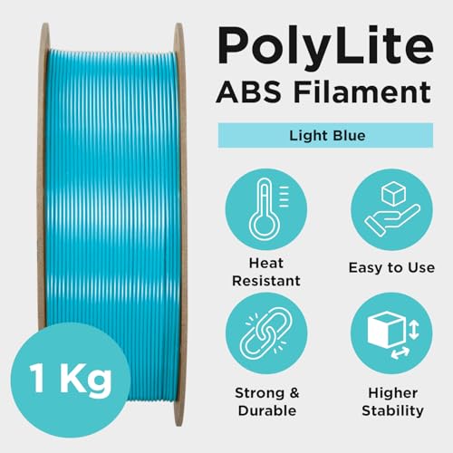 Polymaker PolyLite ABS Filament 1.75mm Black, 1kg F638424
