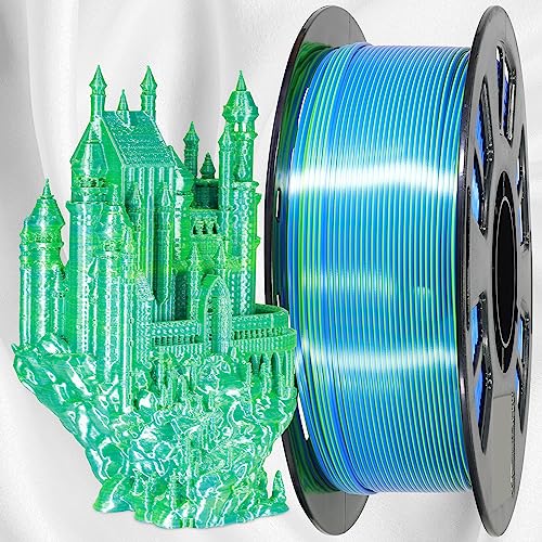 MIKA3D Bicolor Silk PLA 3D Printer Filament Bundle, 1.75mm, 6 Spools V5573