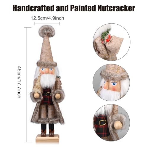 Santa Christmas Nutcracker Figure 15 Inch Wooden Decor B451566