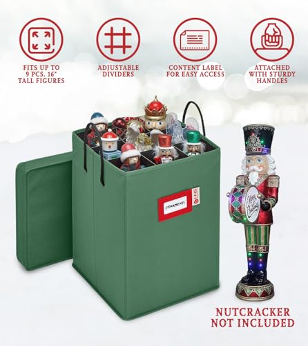 Christmas Nutcracker Storage Box for Figurines and Ornaments U4635