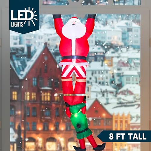 Joiedomi 8 FT Hanging Christmas Inflatables Decoration with LED Z259951