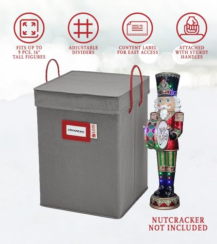 Christmas Nutcracker Storage Box for Figurines and Ornaments U4635
