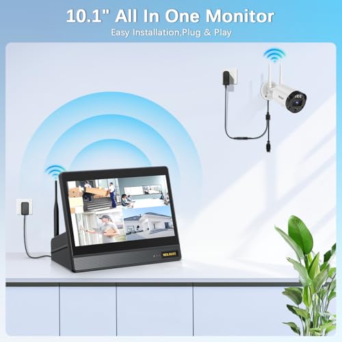 5MP Outdoor Wireless Security Camera System with Night Vision I837239