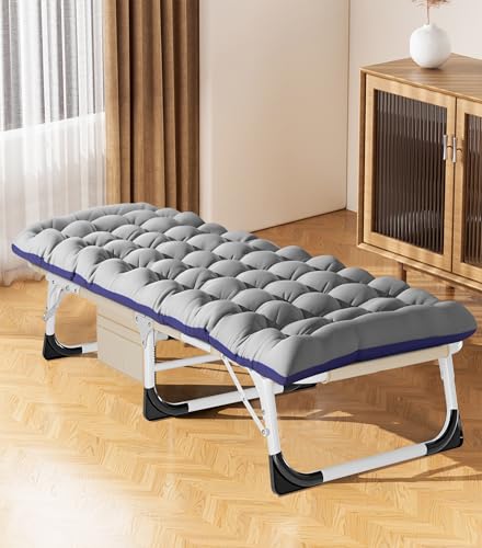 ABORON Oversized Folding Camping Cot for Adults, Double Layer 1200D, with Mat & Carrying Bag S2407