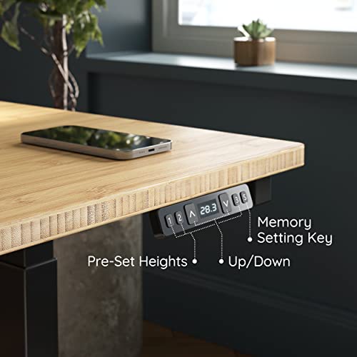 FEZIBO Triple Motor L Shaped Standing Desk Frame, Height Adjustable, Black G34951